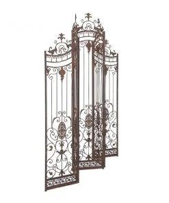 Grayson Lane 5-Panel Brown Metal Folding Eclectic Style Room Divider -GRAYSON LANE shop 330902024 AlternateImage5 l