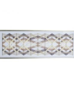 Grayson Lane Silver Wood Framed 59.5-in H x 22-in W Abstract Canvas Hand-Painted 3D Art