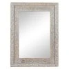 Grayson Lane 48-in L X 35.5-in W Vintage Rectangle Brown Framed Wall Mirror