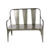 Grayson Lane Farmhouse Silver Accent Bench