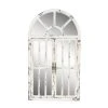 Grayson Lane 46-in L X 26-in W Vintage Arch White Framed Wall Mirror
