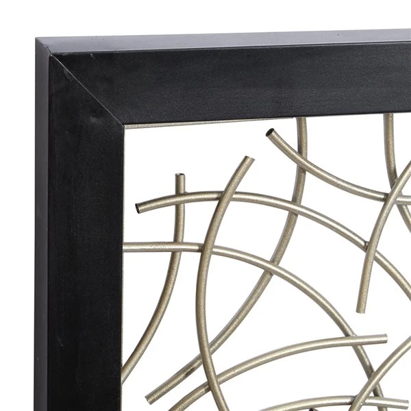 Grayson Lane 48-in H x 16-in W Black Metal Modern/Contemporary Abstract Wall Accent 3 Grayson Lane 48-in H x 16-in W Black Metal Modern/Contemporary Abstract Wall Accent - Image 3