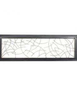 Grayson Lane 48-in H x 16-in W Black Metal Modern/Contemporary Abstract Wall Accent