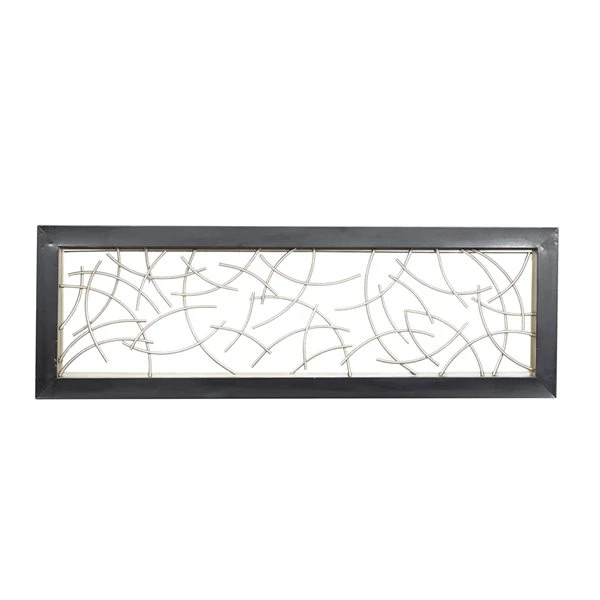 Grayson Lane 48-in H x 16-in W Black Metal Modern/Contemporary Abstract Wall Accent 1 Grayson Lane 48-in H x 16-in W Black Metal Modern/Contemporary Abstract Wall Accent
