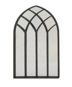 Grayson Lane 48-in L X 29.88-in W Traditional Arch Black Framed Wall Mirror -GRAYSON LANE shop 330902045 AlternateImage5 l
