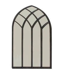 Grayson Lane 48-in L X 29.88-in W Traditional Arch Black Framed Wall Mirror -GRAYSON LANE shop 330902045 AlternateImage6 l