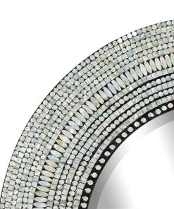 Grayson Lane 39.19-in L X 39.19-in W Coastal Round Grey Framed Wall Mirror -GRAYSON LANE shop 330902049 AlternateImage3 l