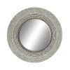 Grayson Lane 39.19-in L X 39.19-in W Coastal Round Grey Framed Wall Mirror