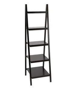 Grayson Lane 20-in D x 19-in W x 66-in H 5-Tier Leaning Wood Shelves