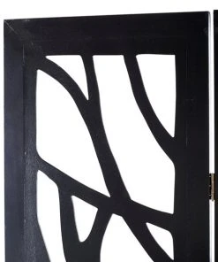 Grayson Lane 3-Panel Black Wood Folding Eclectic Style Room Divider -GRAYSON LANE shop 330902060 AlternateImage4 l