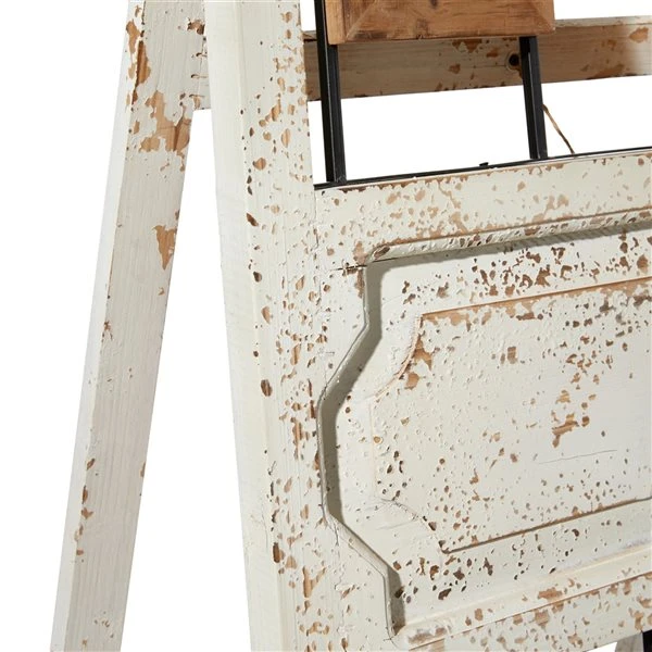 Grayson Lane Vintage Brown Wood Wall Photo Frame with White Distressed Finish (4-in x 6-in) 3 Grayson Lane Vintage Brown Wood Wall Photo Frame with White Distressed Finish (4-in x 6-in) - Image 3