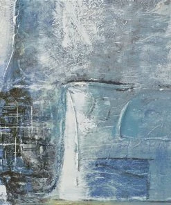 Grayson Lane Light Brown Wood Framed 28-in H x 55-in W Abstract Grey Canvas Painting -GRAYSON LANE shop 330902067 AlternateImage3 l