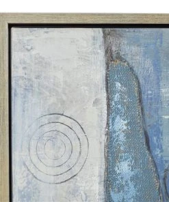 Grayson Lane Light Brown Wood Framed 28-in H x 55-in W Abstract Grey Canvas Painting -GRAYSON LANE shop 330902067 AlternateImage4 l