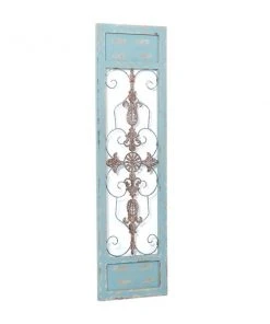 Grayson Lane 47-in H x 14-in W Turquoise Wood and Metal Farmhouse/Rustic Ornamental Wall Accent -GRAYSON LANE shop 330902071 AlternateImage7 l