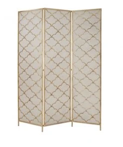 Grayson Lane 3-Panel Gold Metal Folding Modern Style Room Divider 7 Grayson Lane 3-Panel Gold Metal Folding Modern Style Room Divider -GRAYSON LANE shop 330902073 AlternateImage5 l