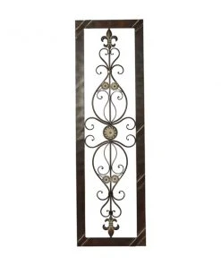 Grayson Lane 62-in H x 1-in W Brown Metal Transitional Ornamental Wall Accent