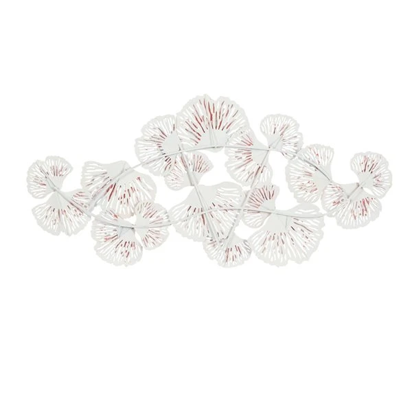 Grayson Lane 23.13-in H x 48-in W Orange Metal Modern/Contemporary Floral and Botanical Wall Accent 5 Grayson Lane 23.13-in H x 48-in W Orange Metal Modern/Contemporary Floral and Botanical Wall Accent - Image 5