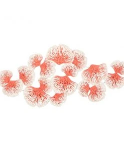 Grayson Lane 23.13-in H x 48-in W Orange Metal Modern/Contemporary Floral and Botanical Wall Accent