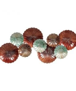 Grayson Lane 20-in H x 2.5-in W Brown Tin Transitional Floral and Botanical Wall Accent