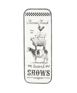 Grayson Lane 42-in H x 15-in W Black MDF Farmhouse/Rustic Words and Text Wall Accent