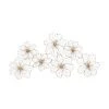 Grayson Lane 43-in x 21-in Gold MetalModern Floral Wall Decor