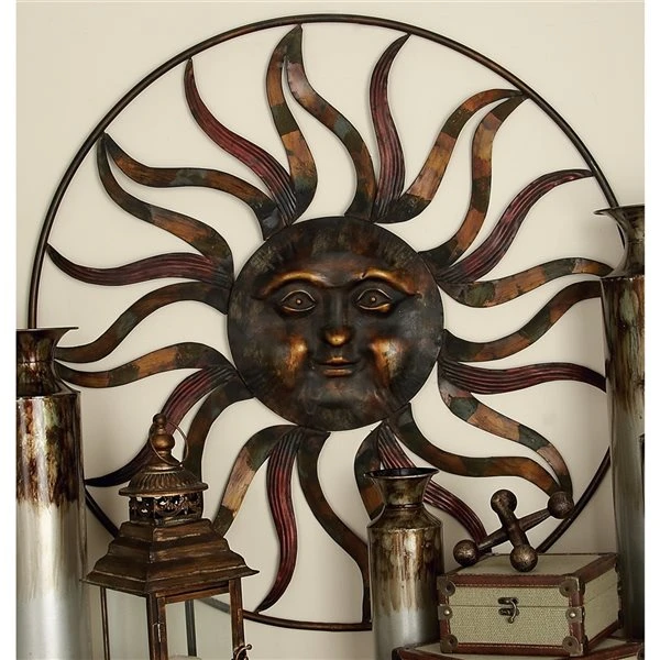 Grayson Lane 36-in Brown Metal Rustic Wall Decor 2 Grayson Lane 36-in Brown Metal Rustic Wall Decor - Image 2