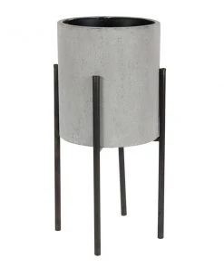 Grayson Lane 14-in x 23-in Grey Metal Planters - Set of 2 -GRAYSON LANE shop 330940659 AlternateImage6 l