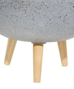 Grayson Lane 11.75-in x 15.10-in Grey Ceramic Planters - Set of 2 -GRAYSON LANE shop 330940660 AlternateImage4 l