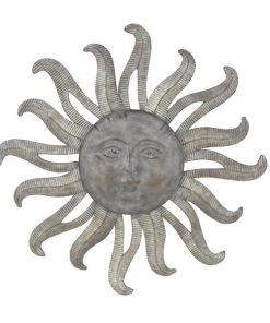 Grayson Lane 36-in x 36-in Grey Metal Rustic Wall Decor