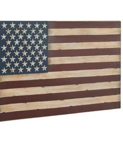 Grayson Lane 38-in x 26-in Red Metal Vintage American Flag Wall Decor -GRAYSON LANE shop 330940669 AlternateImage7 l