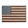Grayson Lane 38-in x 26-in Red Metal Vintage American Flag Wall Decor