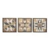 Grayson Lane 15-in x 15-in Brown Wooden Farmhouse Abstract Wall Decor - Set of 3