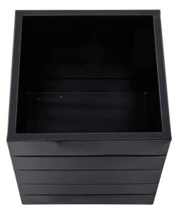 Grayson Lane 13.40-in x 14.10-in Black Metal Planters - Set of 2 -GRAYSON LANE shop 330940672 AlternateImage3 l