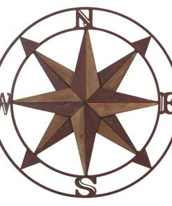 Grayson Lane 30-in Rustic Wall Decor in Red Metal