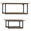 Grayson Lane 28-in and 20-in Brown Metal Industrial Wall Shelf - Set of 2