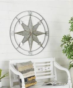 Grayson Lane 35-in Silver Metal Farmhouse Wall Decor -GRAYSON LANE shop 330940692 AlternateImage3 l