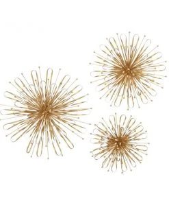 Grayson Lane Gold Metal 16-in x 20-in x 24-in Contemporary Wall Decor - Set of 3 -GRAYSON LANE shop 330940693 AlternateImage7 l