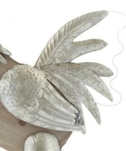 GRAYSON LANE Greyson Lane 16-in x 13-in Silver Rooster Garden Statues - Set of 2 -GRAYSON LANE shop 330940694 AlternateImage4 l