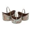 Grayson Lane 15-in x 10-in Copper Metal Planters - Set of 3
