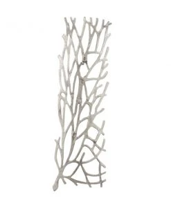 Grayson Lane 10-in x 34-in Silver Aluminum Modern Floral Wall Decor - Set of 2 -GRAYSON LANE shop 330940703 AlternateImage8 l