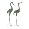 GRAYSON LANE Greyson Lane 40-in x 14-in Green Flamingo Garden Statues - Set of 2