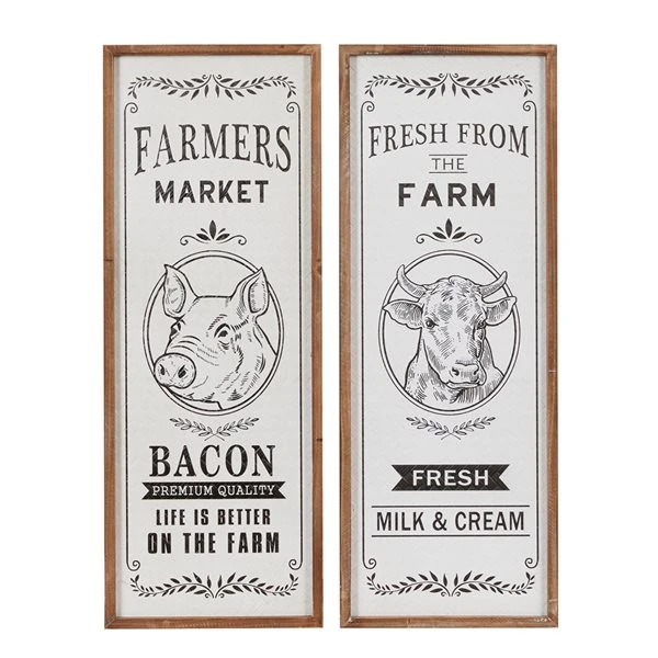 Grayson Lane 12-in x 31.5-in White Wooden Farmhouse Sign Wall Decor - Set of 2 5 Grayson Lane 12-in x 31.5-in White Wooden Farmhouse Sign Wall Decor - Set of 2 - Image 5