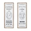 Grayson Lane 12-in x 31.5-in White Wooden Farmhouse Sign Wall Decor - Set of 2