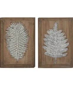 Grayson Lane 15-in x 20-in Brown Wooden Contemporary Floral Wall Decor - Set of 2 -GRAYSON LANE shop 330940719 AlternateImage7 l