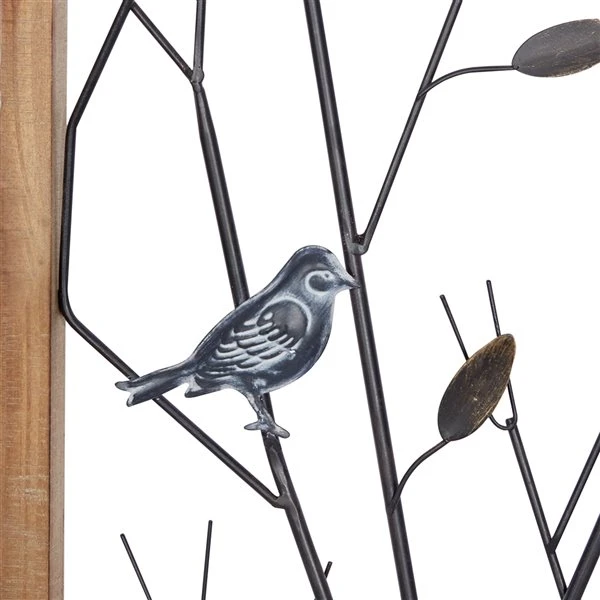 Grayson Lane 13-in x 32-in Black Metal Farmhouse Wall Decor - Set of 2 4 Grayson Lane 13-in x 32-in Black Metal Farmhouse Wall Decor - Set of 2 - Image 4