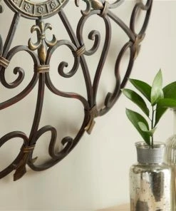 Grayson Lane 29-in x 29-in Brown Iron Rustic Wall -GRAYSON LANE shop 330940724 AlternateImage5 l