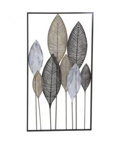 Grayson Lane 20-in x 37-in Black Metal Farmhouse Floral Wall Decor