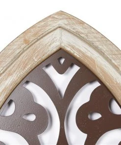 Grayson Lane 47-in x 16-in Brown Iron and Wooden Rustic Wall Decor -GRAYSON LANE shop 330940730 AlternateImage5 l