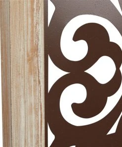 Grayson Lane 47-in x 16-in Brown Iron and Wooden Rustic Wall Decor -GRAYSON LANE shop 330940730 AlternateImage6 l