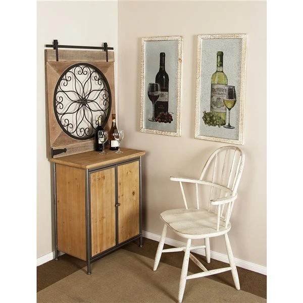 Grayson Lane 16-in x 32-in White Wooden Farmhouse Wall Decor - Set of 2 2 Grayson Lane 16-in x 32-in White Wooden Farmhouse Wall Decor - Set of 2 - Image 2